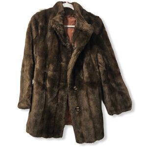 LYKAFUR Priscilla Modes Vintage 70s Faux Fur Coat